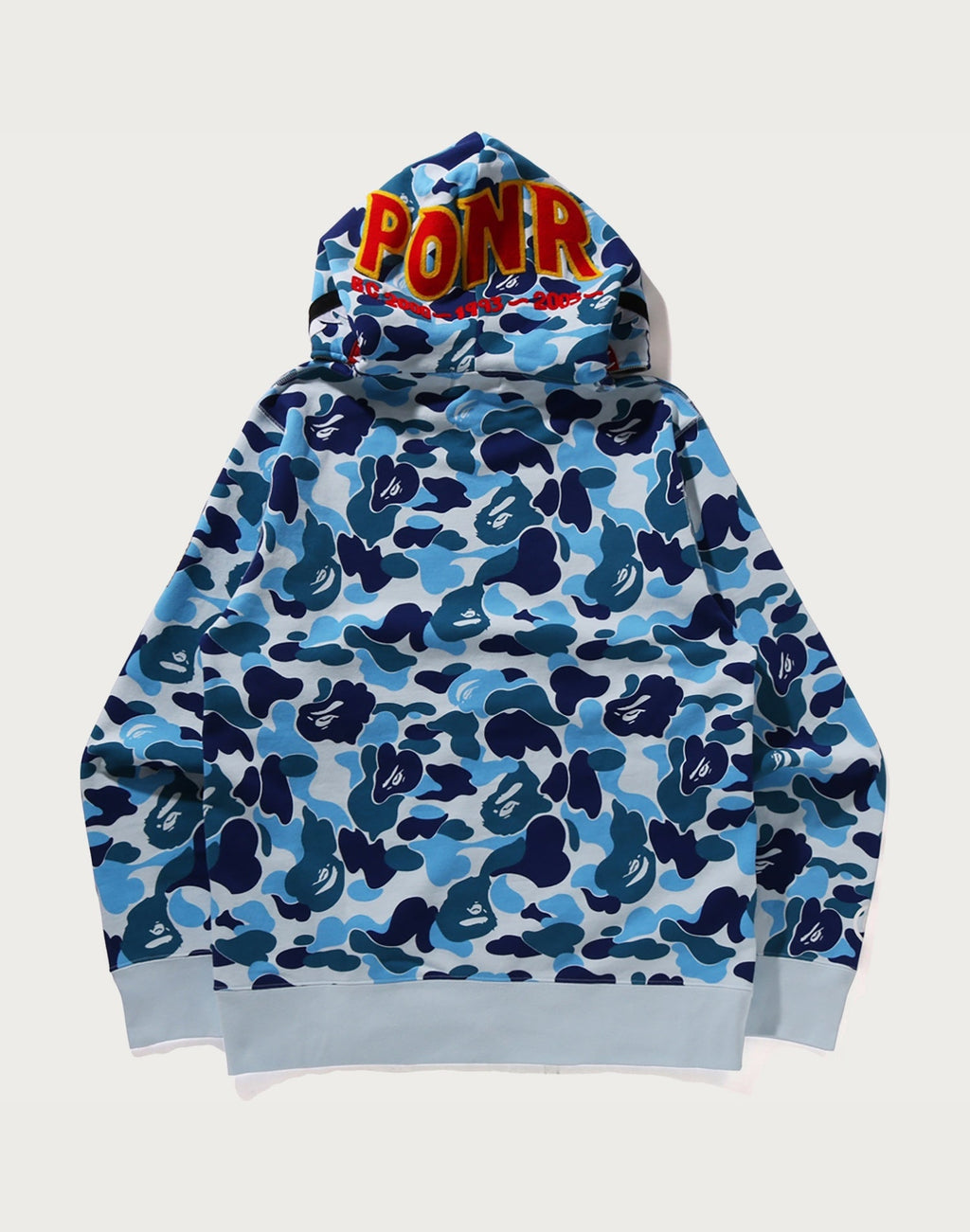 ABC CAMO SHARK FULL ZIP HOODIE MENS