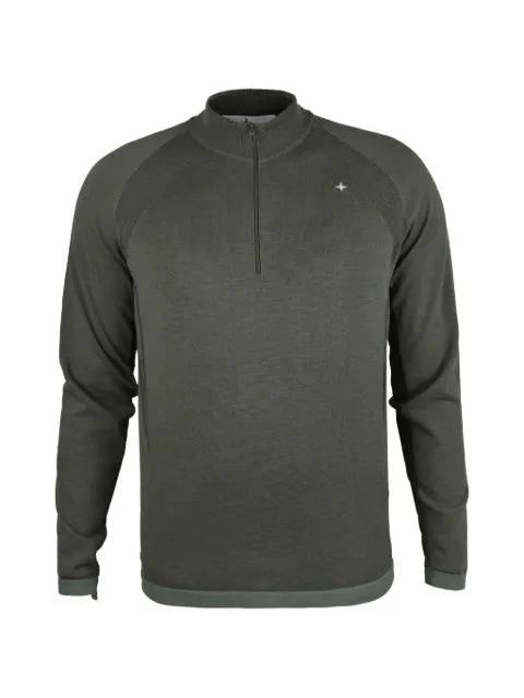 Stone Island fine-knit half-zip sweater