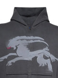 PROTOTYPES sprayed-goat zip-up hoodie