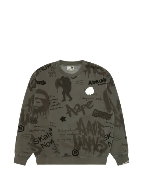 AAPE BY *A BATHING APE® graffiti-print sweater