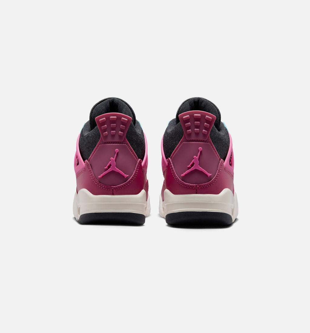Air Jordan 4 Retro She’s A Star – Grade School Lifestyle Shoe in Sweet Beet/Desert Pink/Off Noir/Chalk