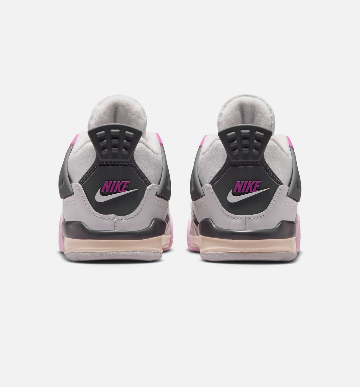 Air Jordan 4 Retro 'Comic' - Infant/Toddler Lifestyle Sneaker (Off White/Fire Pink/Anthracite)