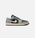 Air Jordan 1 Low SE Men's Lifestyle Shoes - Light Smoke Grey/White/Off Noir