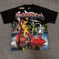 Godspeed Washed Black Graphic Short-Sleeve T-Shirt