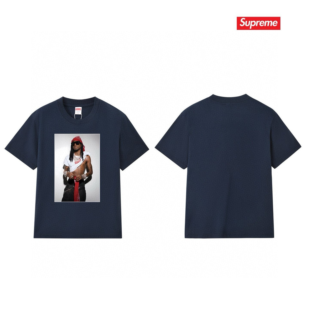 Supreme Playbi Caarti Portrait Graphic T-Shirt