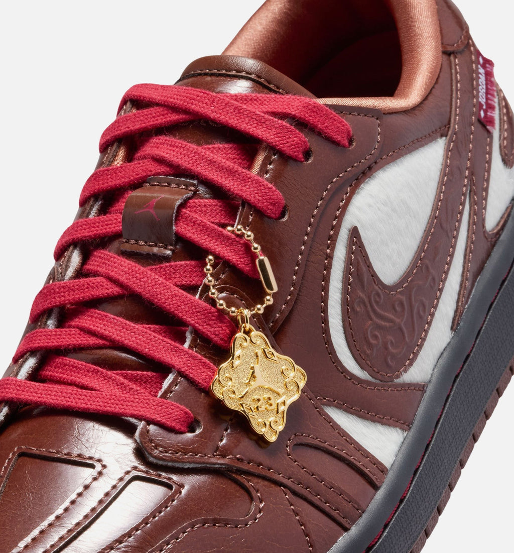 Air Jordan 1 Low Lunar New Year Womens Lifestyle Shoe - Light Chocolate/Black