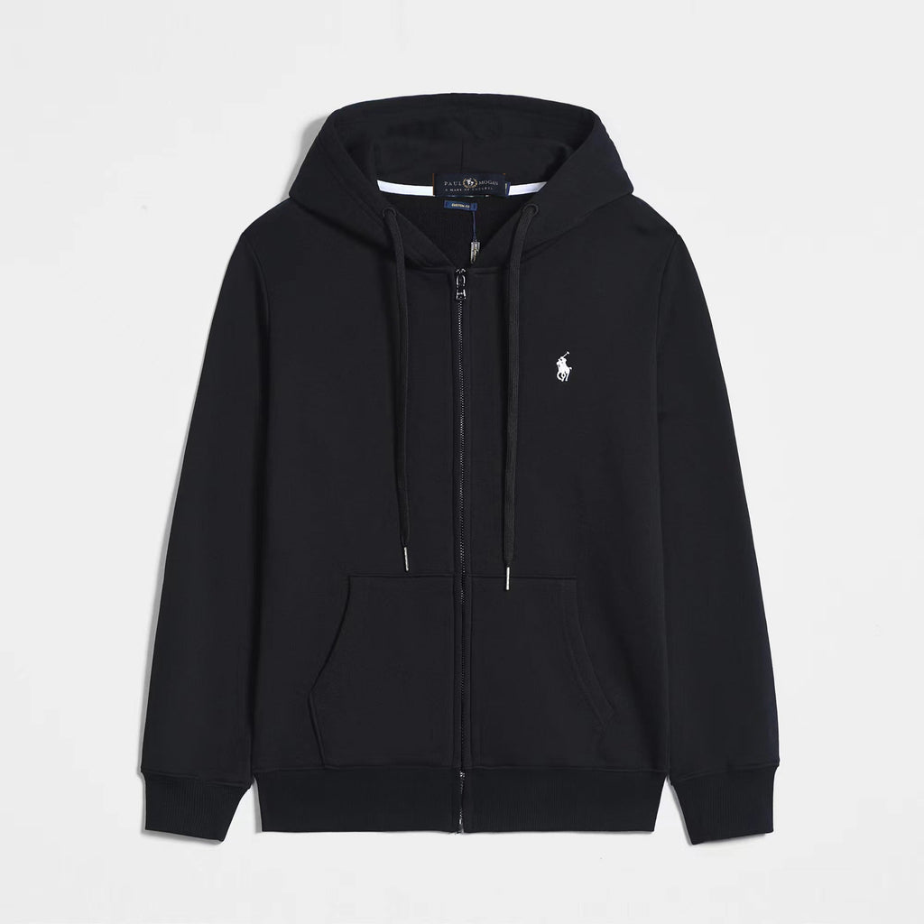 Polo Ralph Lauren Hoodie Black with Black Lace