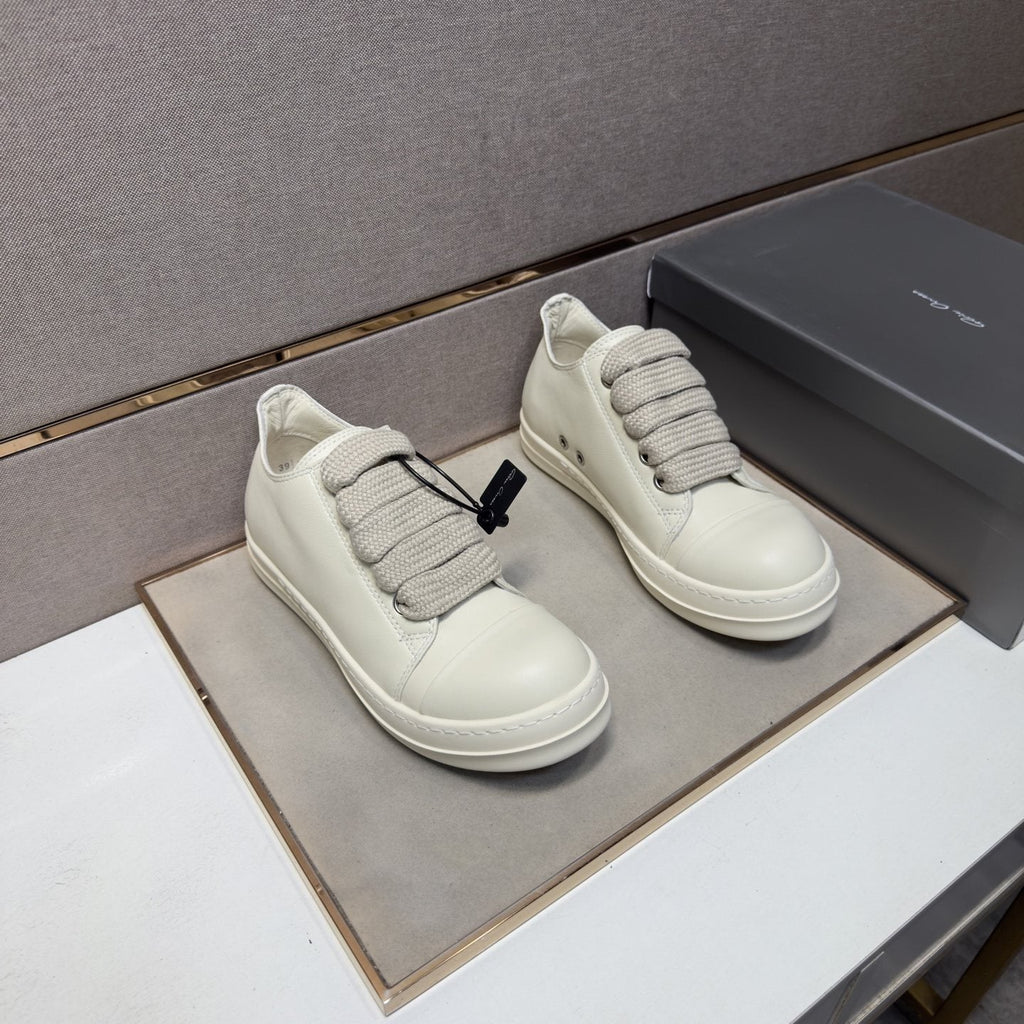 Rick Owens Off-White Low-Top Sneakers