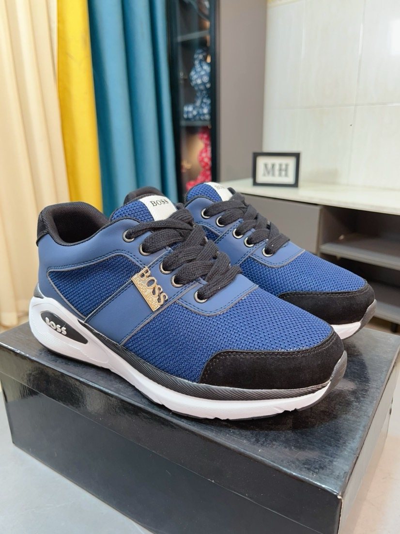 Hugo Boss Color-Block Low-Top Sneakers