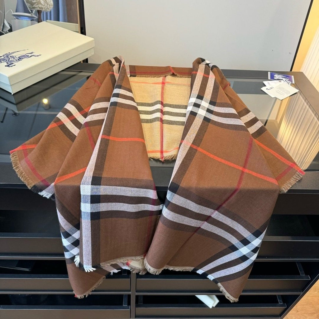Burberry Plaid Fringe Scarf