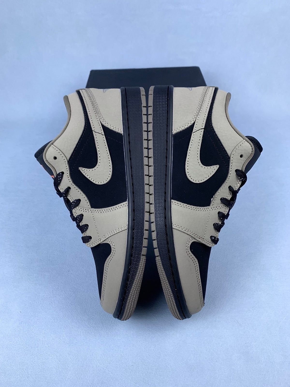 Air Jordan 1 Low Grey / Black / Mocha Brown Unisex Sneakers IB7109-005