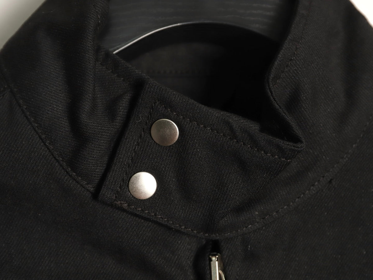 Gucci Horsebit-Style Hem Stand-Collar Zip Jacket - Black